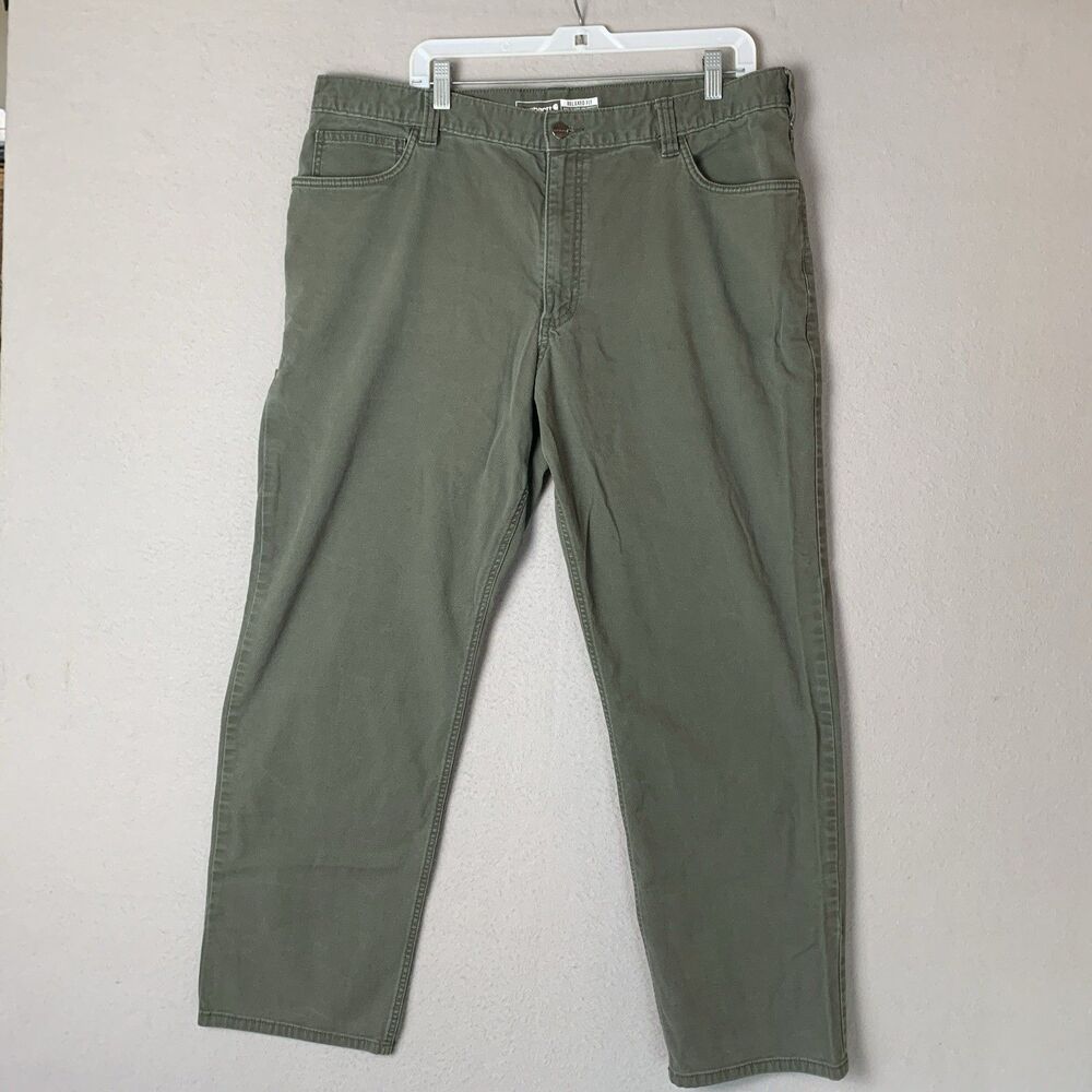 Carhartt Jean Men 40x32 (31) Green Rugged Flex Relaxed Cargo Workwear Gorpcore